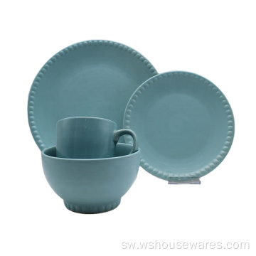 Ya jumla ya mtindo wa mtindo wa Nordic glazed ceramic dinnerware.